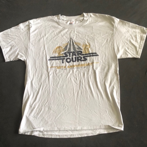 Hanes Star Wars “Star Tours” 25th Anniversary T-Shirt - Picture 2 of 9